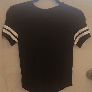 Black Varsity Tee